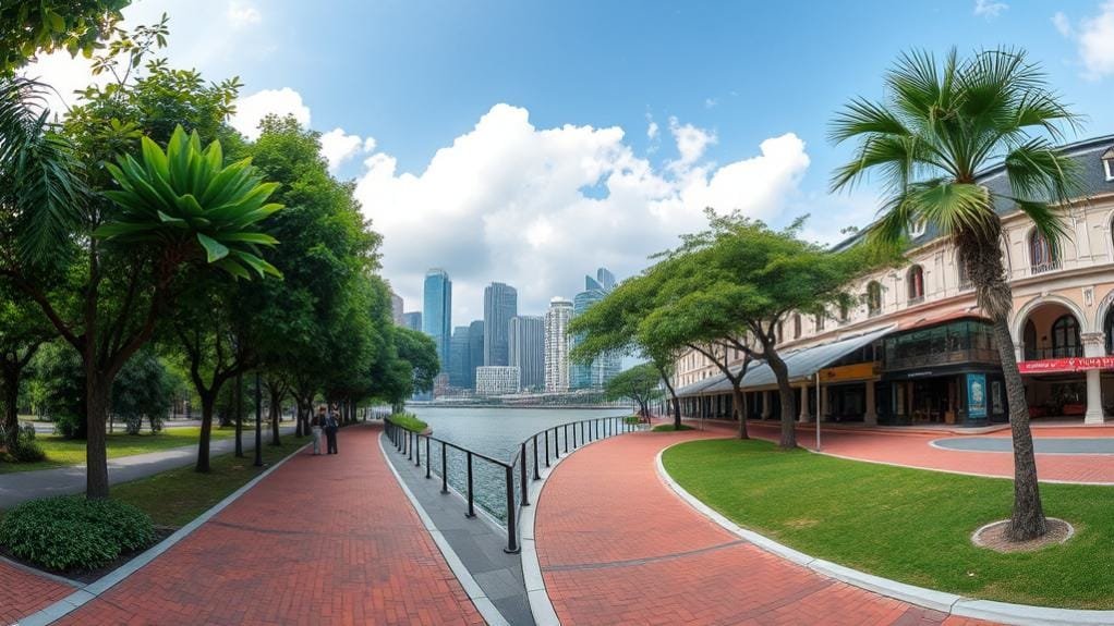 scenic walking tour route